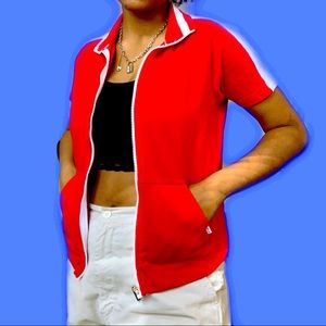 Zip up Sleeveless Jacket